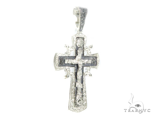 Classic Silver Cross Crucifix 45259 - Image 2