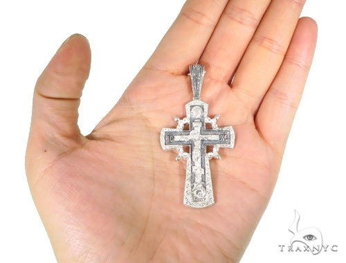 Classic Silver Cross Crucifix 45259 - Image 7