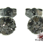 Cluster Black Diamond Stud Earrings 27877 - Image 1