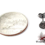 Cluster Black Diamond Stud Earrings 27877 - Image 6