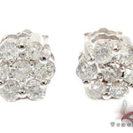 Flower Diamond Stud Earrings 26720 - Image 1