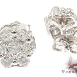 Flower Diamond Stud Earrings 26720 - Image 4