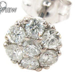 Cluster Diamond Stud Earrings 27875 - Image 3