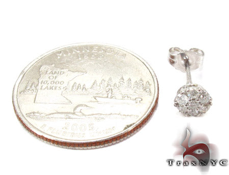 Cluster Diamond Stud Earrings 27875 - Image 5