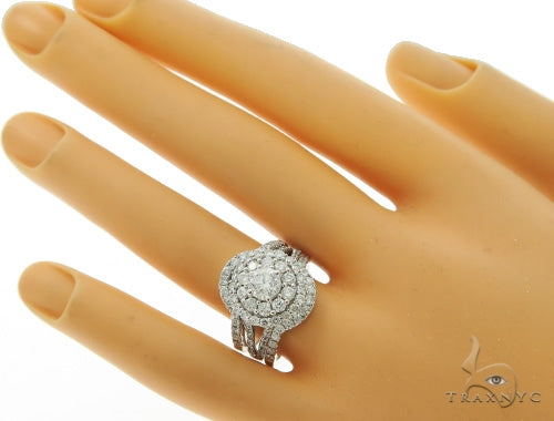 Cluster Halo Diamond Engagement Ring 45607 - Image 12