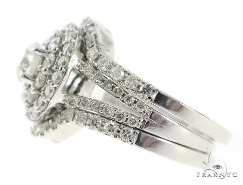 Cluster Halo Diamond Engagement Ring 45607 - Image 4