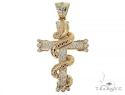 Cobra Cross Diamond Pendant 63956 - Image 1