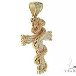 Cobra Cross Diamond Pendant 63956 - Image 2