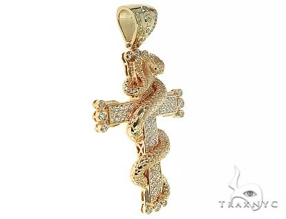 Cobra Cross Diamond Pendant 63956 - Image 2