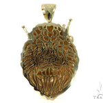 Large Crown Lion Head Diamond Pendant 49161 - Image 6