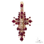 Sovereign's Halo Ruby Cross pendant  69182 - Image 1