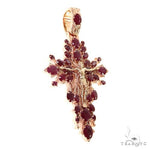 Sovereign's Halo Ruby Cross pendant  69182 - Image 2