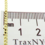10k Yellow Gold Hollow Curb Link Chain 18 Inches 2mm 63348 - Image 4