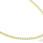 10k Yellow Gold Hollow Curb Link Chain 24 Inches 2mm 56876 - Image 2