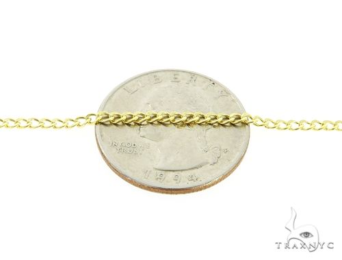 10k Yellow Gold Curb Chain 2mm 22 Inches   64047 - Image 3