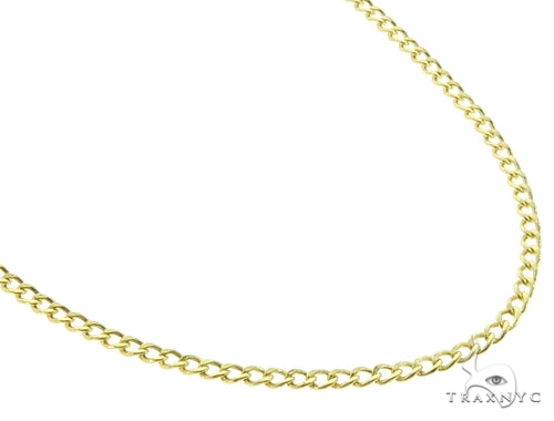 10k Yellow Gold Hollow Curb 20 Inches 2mm 56875 - Image 2