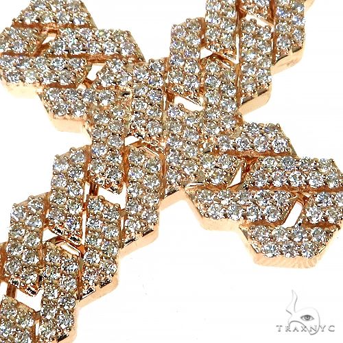 Cuban Link Diamond Cross Set 68331 - Image 3