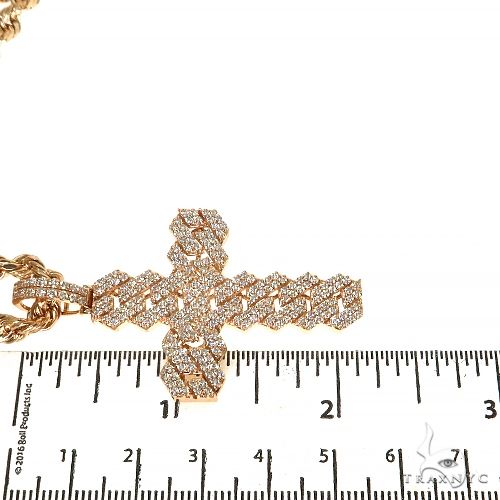 Cuban Link Diamond Cross Set 68331 - Image 6