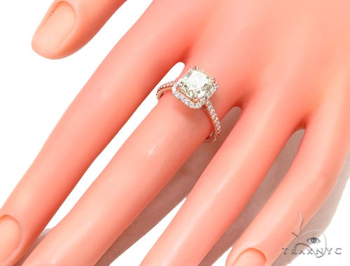 Cushion Cut Halo Diamond Engagement Ring 42900 - Image 8