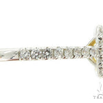 Cushion Cut Halo Diamond Engagement Ring Set 45619 - Image 7