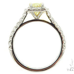 Cushion Cut Halo Diamond Engagement Ring Set 45619 - Image 9