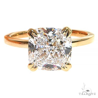 Cushion Shape Diamond Engagement Ring (Lab) 68364 - Image 1
