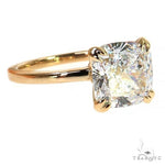 Cushion Shape Diamond Engagement Ring (Lab) 68364 - Image 2