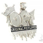 Custom Made OPF Original Pie Flipper Diamond Pendant 65798 - Image 2