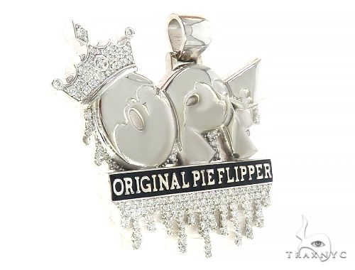Custom Made OPF Original Pie Flipper Diamond Pendant 65798 - Image 2
