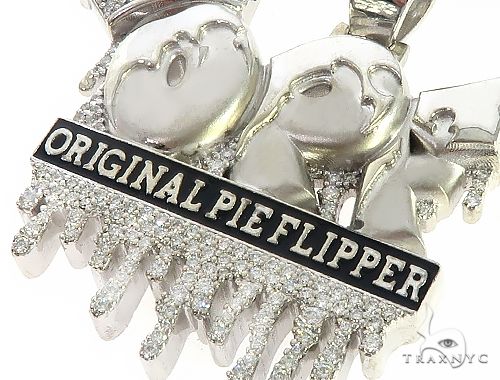 Custom Made OPF Original Pie Flipper Diamond Pendant 65798 - Image 4