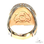 Custom 14K Gold Opal Diamond Ring 67293 - Image 4