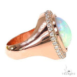 Custom 14K Gold Opal Diamond Ring 67292 - Image 3