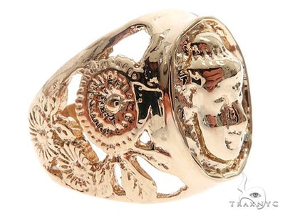 Custom 14K Yellow Gold Buddha Ring 65009 - Image 1