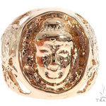 Custom 14K Yellow Gold Buddha Ring 65009 - Image 2
