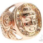 Custom 14K Yellow Gold Buddha Ring 65009 - Image 3