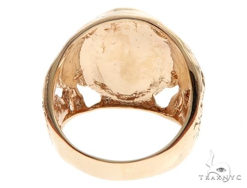 Custom 14K Yellow Gold Buddha Ring 65009 - Image 5