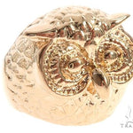 Custom 14K Yellow Gold Owl Ring 65010 - Image 1