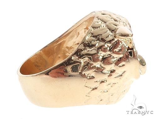 Custom 14K Yellow Gold Owl Ring 65010 - Image 4