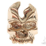 Custom 14K Yellow Gold Skull Ring 65008 - Image 2