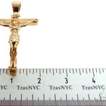 Custom 18K Yellow Gold Jesus Cross Charm Pendant 64006 - Image 10