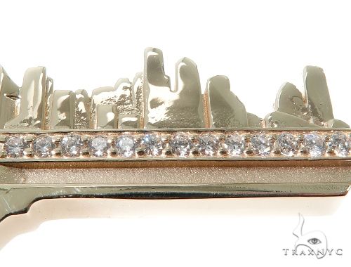 Custom Boston Skyline Key Diamond Pendant 64202 - Image 6
