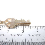 Custom Boston Skyline Key Diamond Pendant 64202 - Image 8