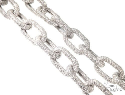 Custom Cable Link Diamond Chain with a Hidden Lock 64511 - Image 1