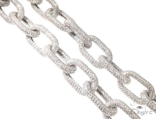 Custom Cable Link Diamond Chain with a Hidden Lock 64511 - Image 1