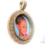 Custom Cluster Diamond Photo Pendant 1.75 inch 64527 - Image 2