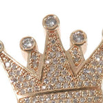 Custom Crowned Initial A Letter Diamond Pendant 64528 - Image 5