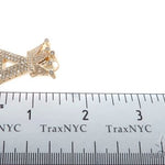 Custom Crowned Initial A Letter Diamond Pendant 64528 - Image 8