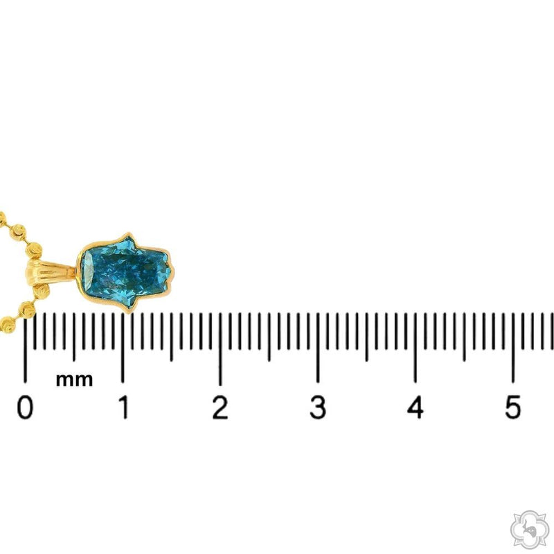 Custom Cut Diamond Hamsa Pendant 70880 - Image 6