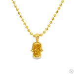 Custom Cut Diamond Hamsa Pendant 70881 - Image 1