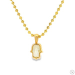 Custom Cut Diamond Hamsa Pendant 70881 - Image 4